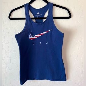 Nike Girls Active Tank Top- Blue